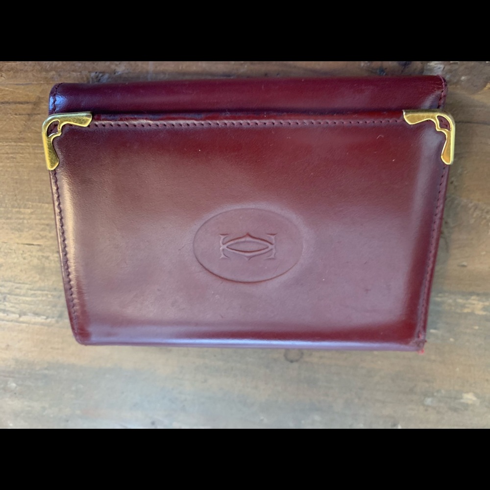 Used Cartier Ladies trifold wallet